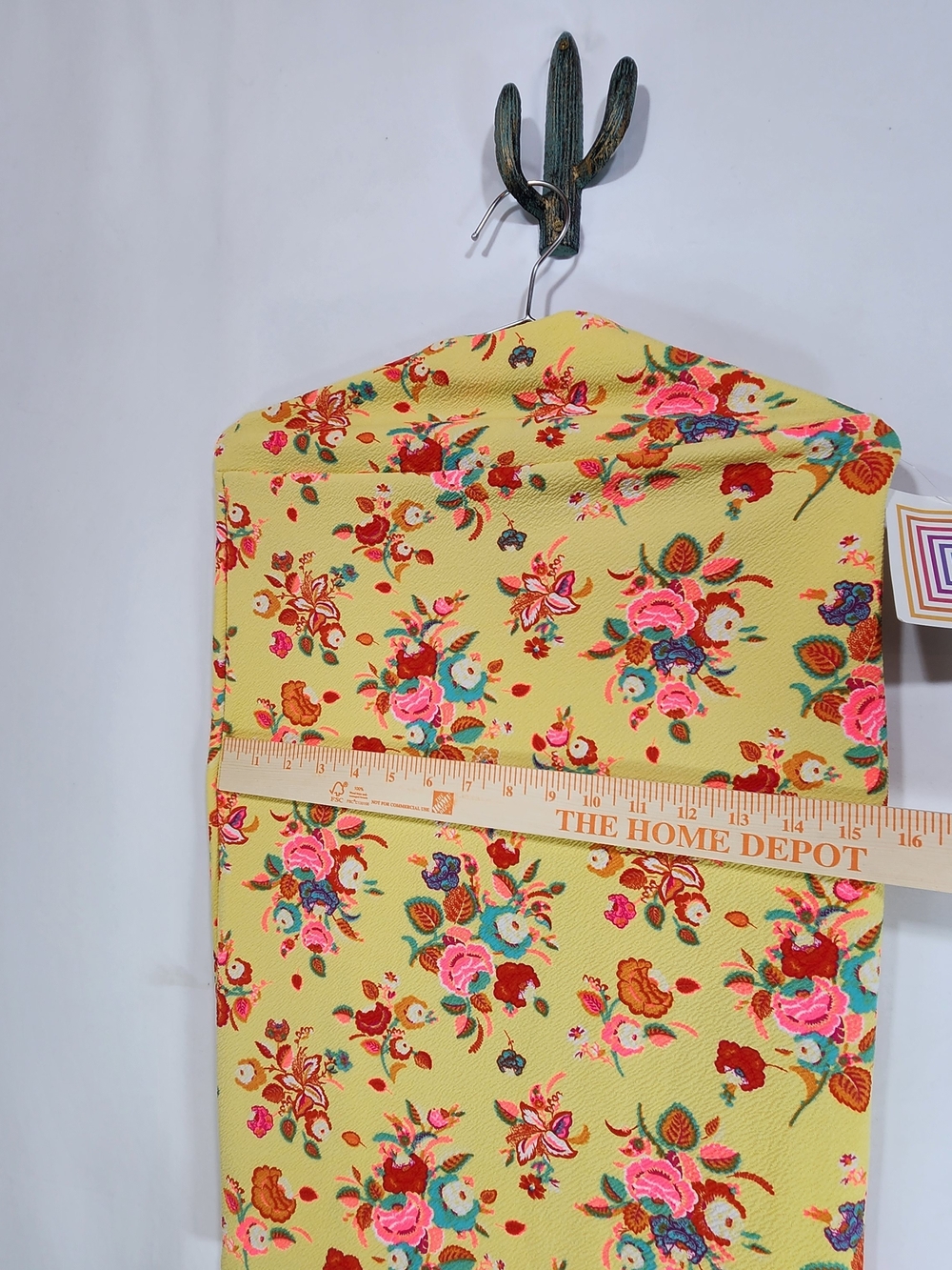 NWT Luluroe Cassie Yellow Floral Pull On Wide Waistband Stretch Pencil Skirt Sm - Picture 3 of 5